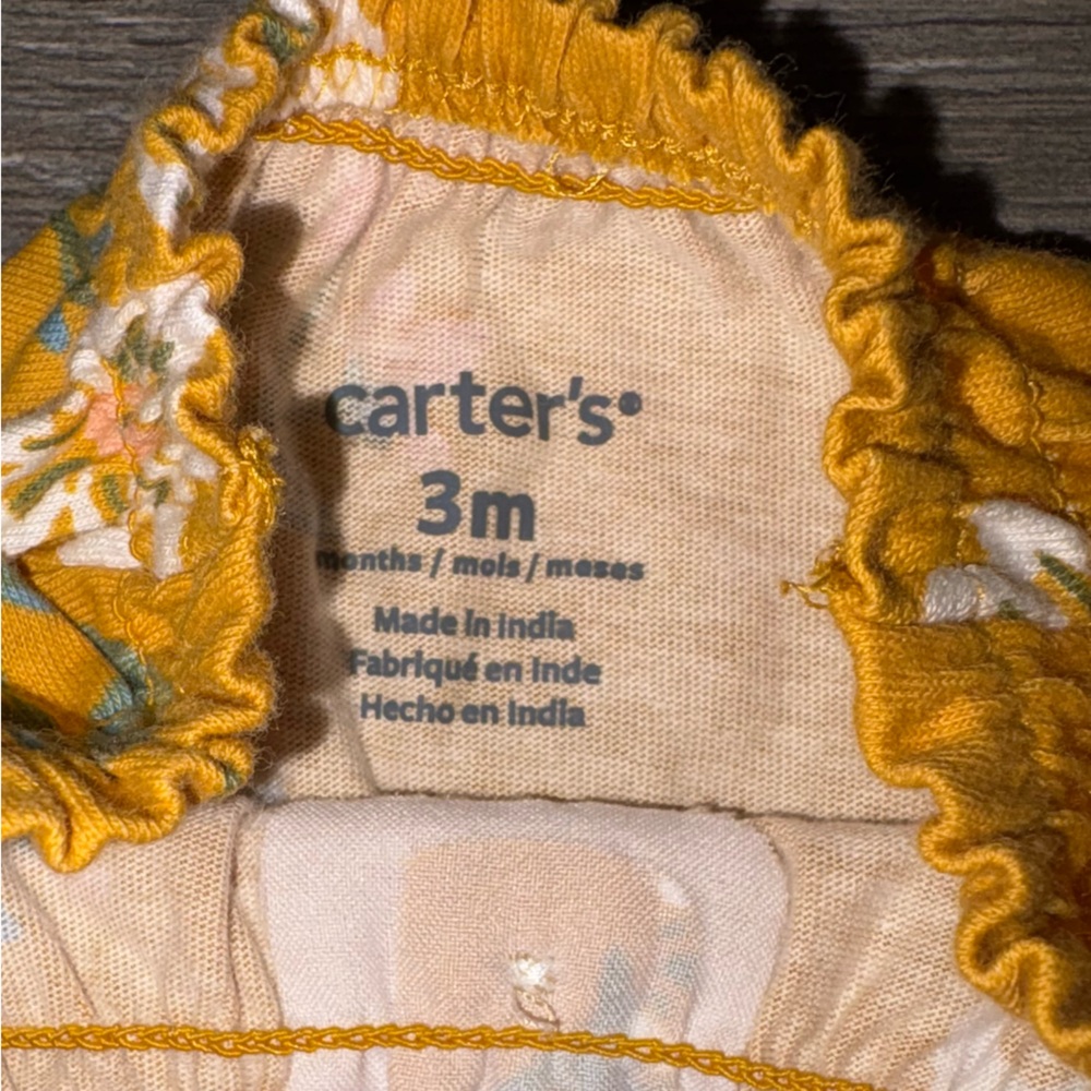Carter's Floral Yellow Baby Dress
